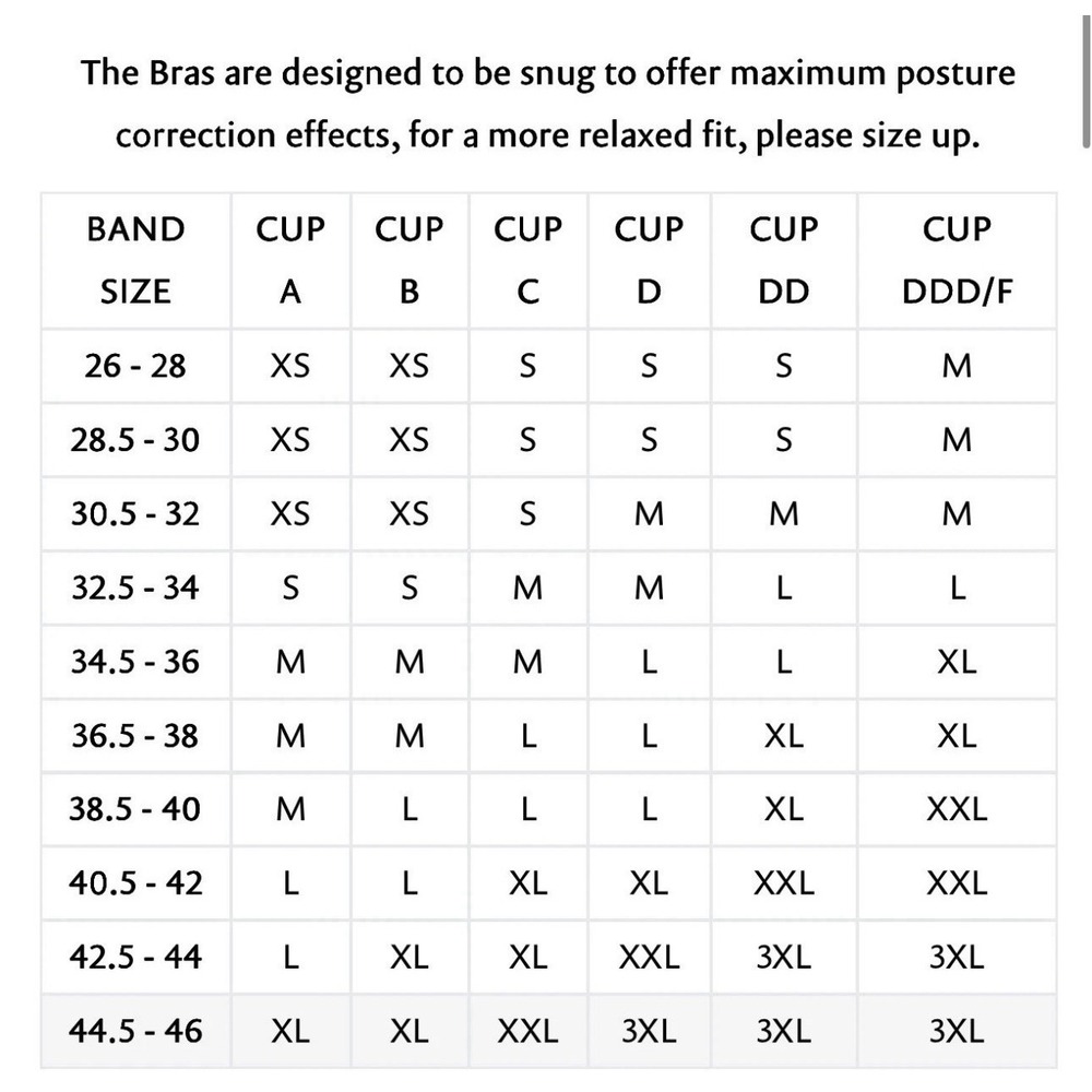 Forme Revive Posture Correcting Bra Size S Black Swift Shoulder Support NWT - Picture 4 of 9